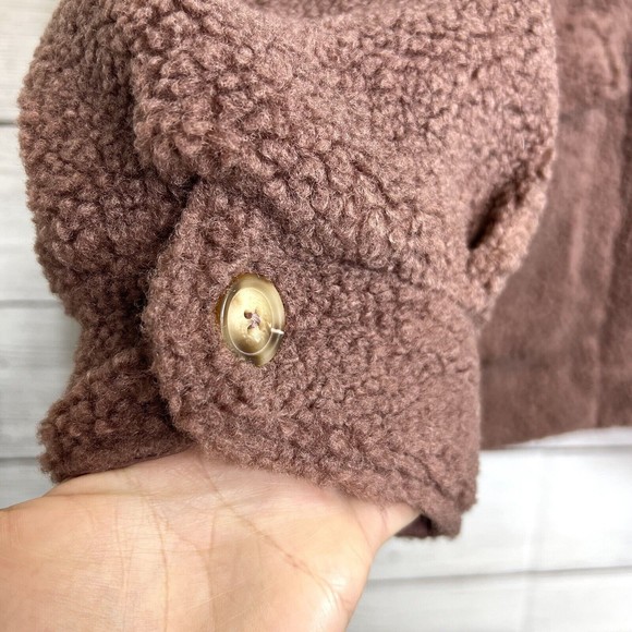 O'Neill Makenna Solid Pile Fleece Jacket Dusty Mauve NWT Size Medium - Picture 7 of 12